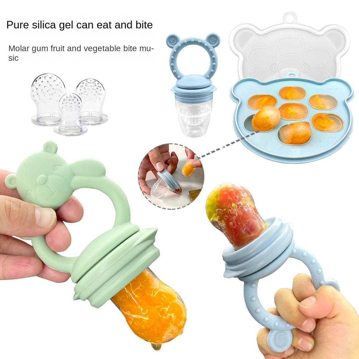 Baby Food Bites - Детский Прорезыватель для зубов из пищевого