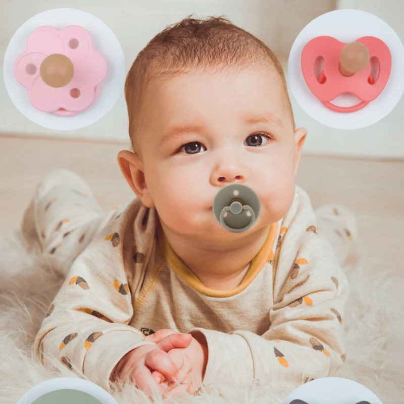 Baby Food Flavors - 2 шт. детских пустышек-успокоителя, двухцветные, с